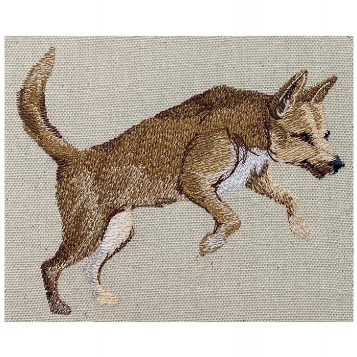 Outback Dingo embroidery design