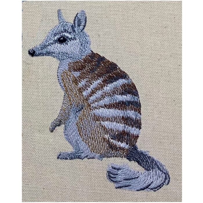 Outback Numbat embroidery design