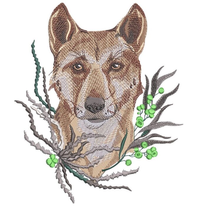 Deluxe Dingo embroidery design