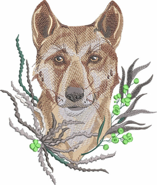 dingo embroidery design