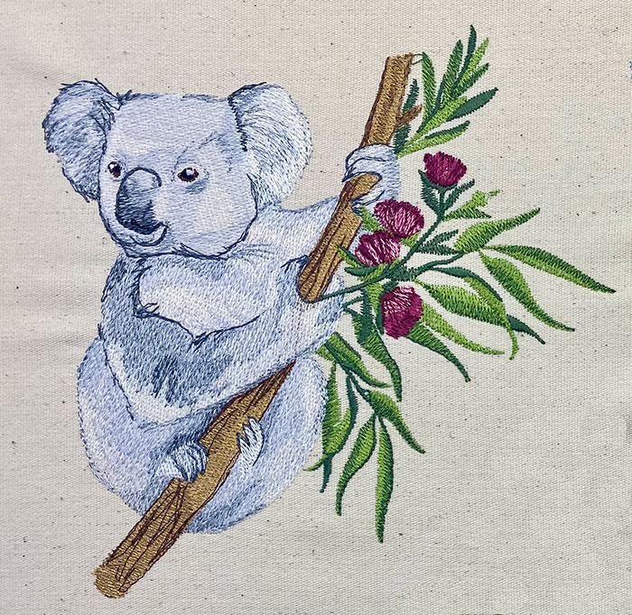 koala embroidery design
