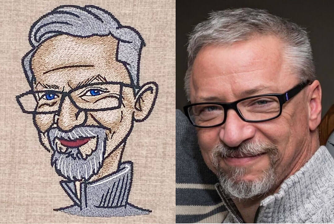 Daryl Stephenson Embroidery Portrait