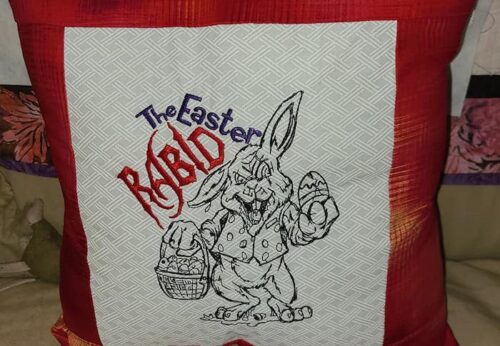 Easter Rabid cushion
