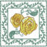 floral frame block embroidery design