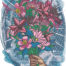 Mother's day bouquet embroidery design