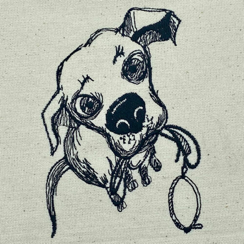 Labrador embroidery design