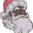 African American Santa Face embroidery design