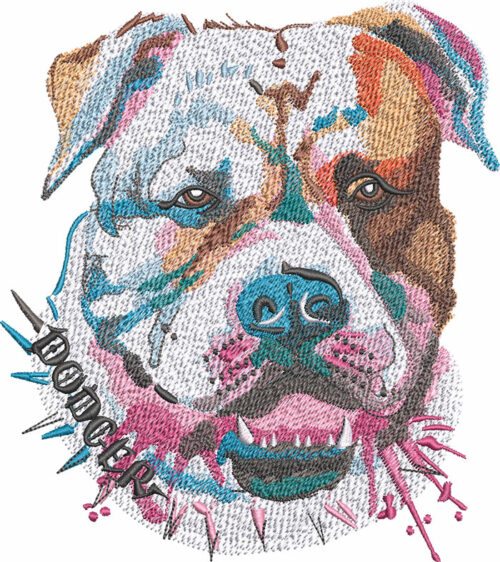 dog buddies embroidery design