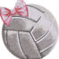 volley ball bow embroidery design
