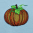 Autumn pumpkin embroidery design