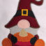 Thanksgiving gnome applique embroidery design