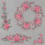 English Rose embroidery design bundle