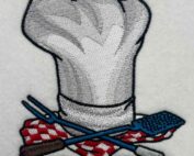 Chef Hat embroidery design