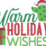warm holiday wishes embroidery design
