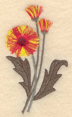 fringe flower embroidery design