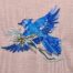 Premium blue jay embroidery design