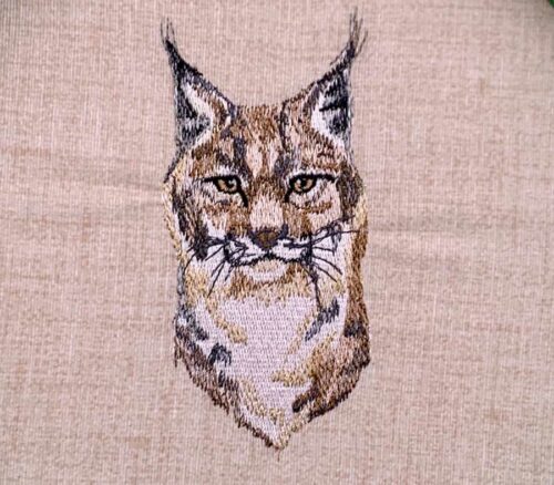 lynx embroidery design