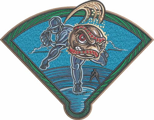 Crazy Pitcher embroidery design