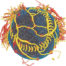 lava softball embroidery design