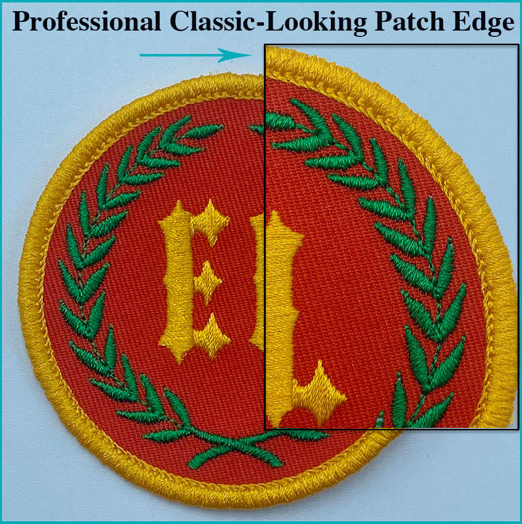 Professional Classic-Looking Embroidery Patch Edges