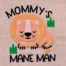 Mommys mane man applique embroidery design
