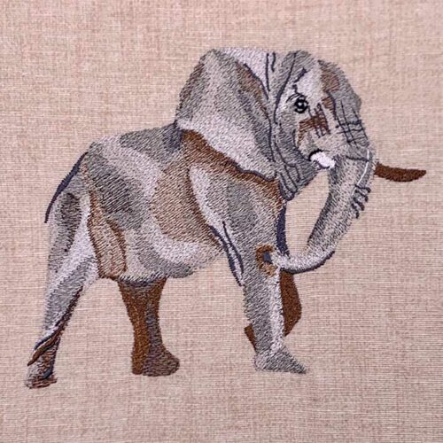 African Animals Elephant embroidery design