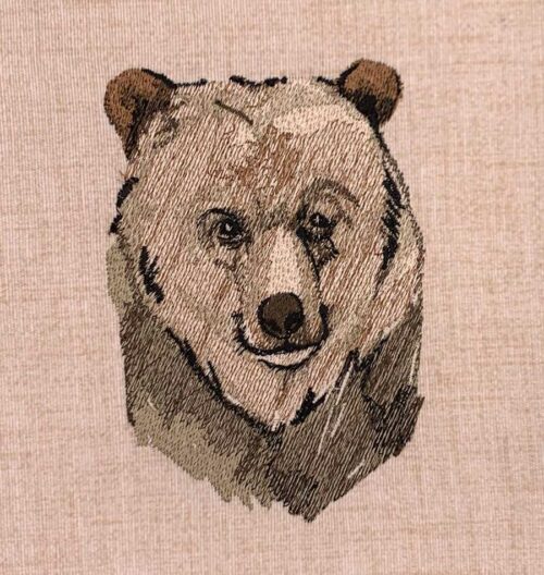 forest legends bear embroidery design