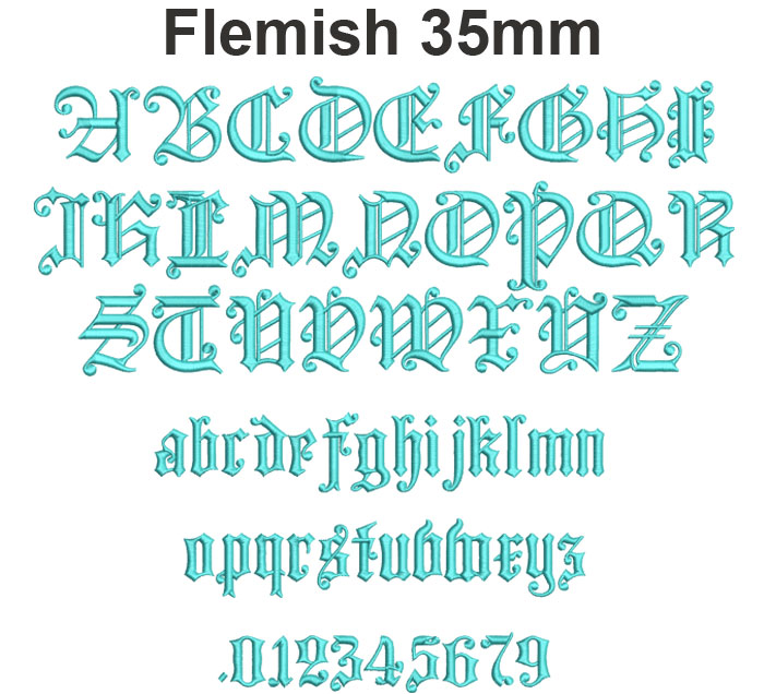 Flemish 35mm esa font