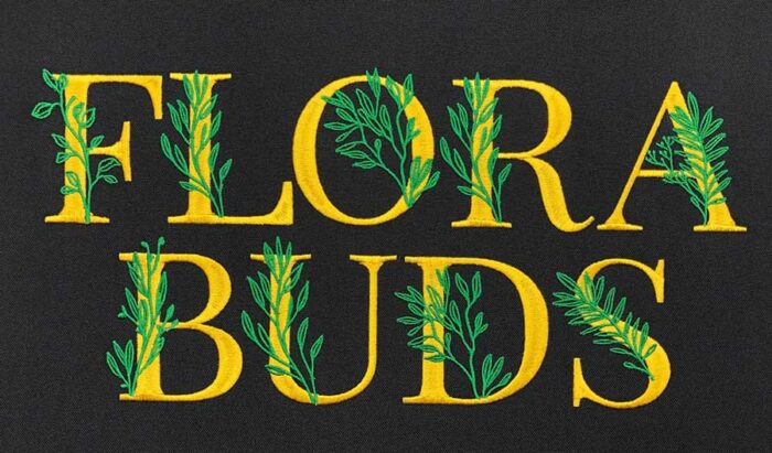 Flora Buds monogram esa font