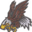 Eagle Mascot embroidery design
