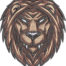 Lion Head Mascot Embroidery Design