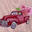 Love Truck with Flower Embroidery Designs