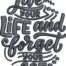 live your life embroidery design