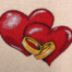 heart Rings Embroidery Design