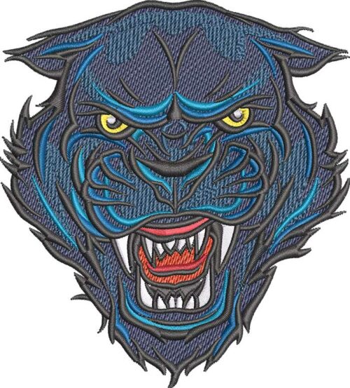 Panther Mascot Embroidery Design