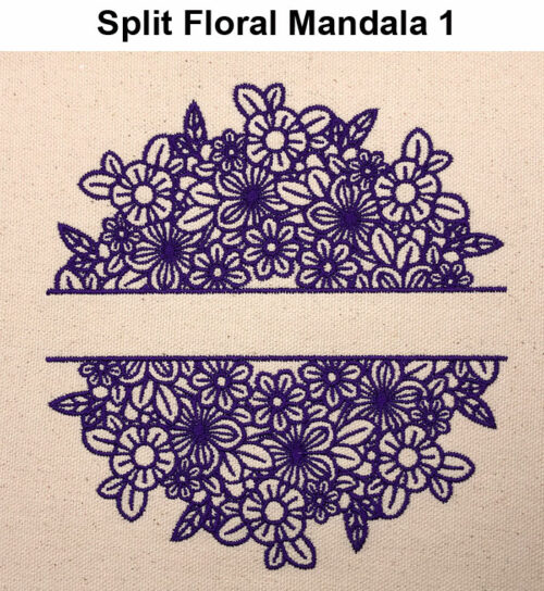 Split Floral Mandala icon