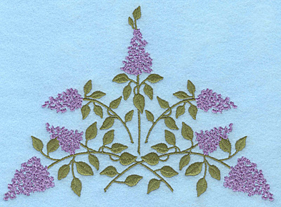 lilac blooms b embroidery design
