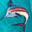 blue marlin embroidery design
