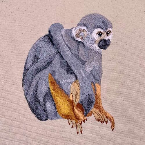 monkey embroidery design