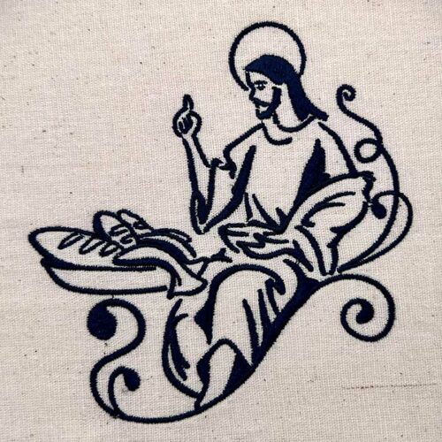 Holy week embroidery design