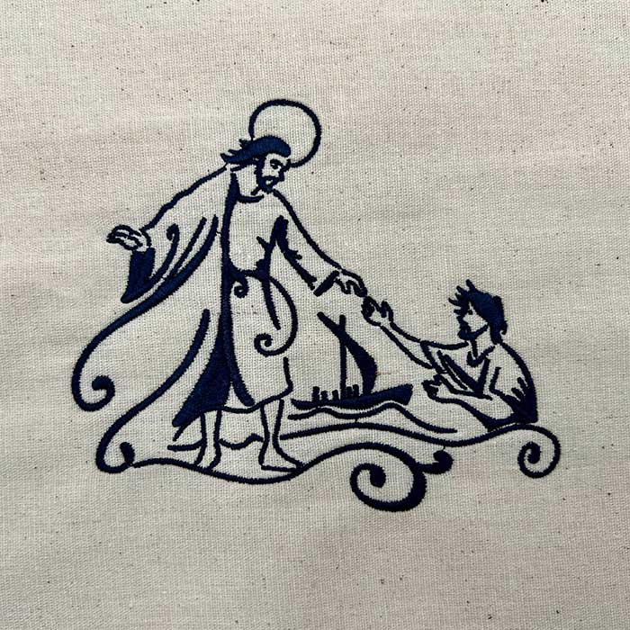Holy week embroidery Design