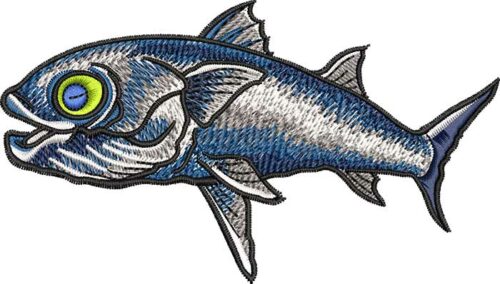 Happy Fish embroidery design