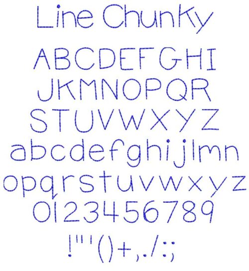 Line Chunky esa font icon