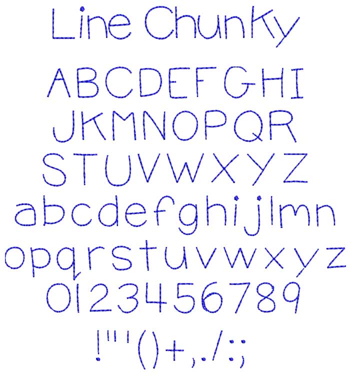 Line Chunky esa font icon