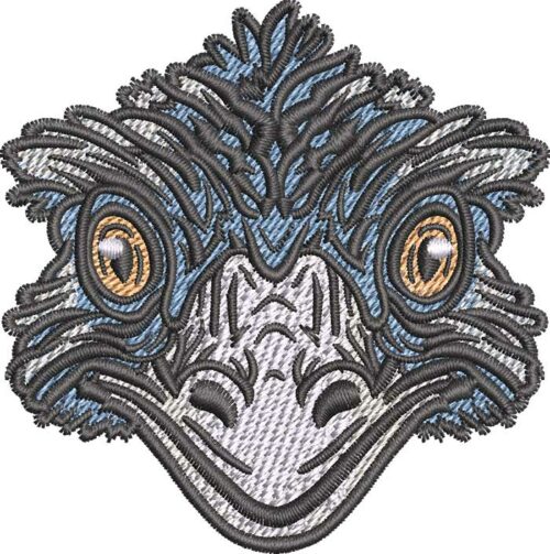 Emu embroidery design