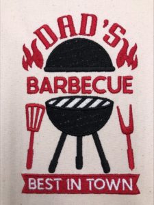 Dad's BBQ Free Embroidery Design