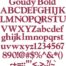 Goudy Bold Bx Embroidery Design
