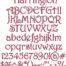 Harrington BX Embroidery Design Font