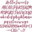 Hello Sweets BX embroidery font
