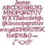 Jester Bx Embroidery Design Font